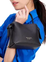 Knott Mini Pebbled Leather Top Handle Bag