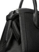 Knott Medium Pebbled Leather Satchel