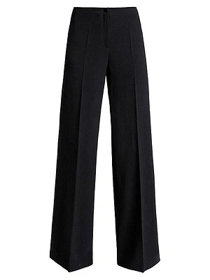 Wool Wide-Leg Pants