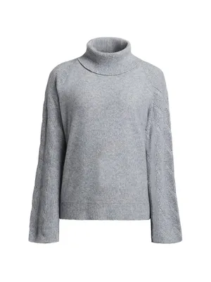 Mohair-Blend Turtleneck Sweater
