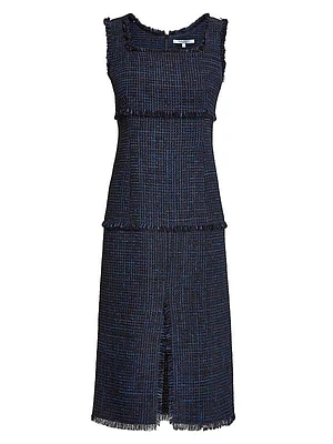 Faye Jacquard Midi-Dress