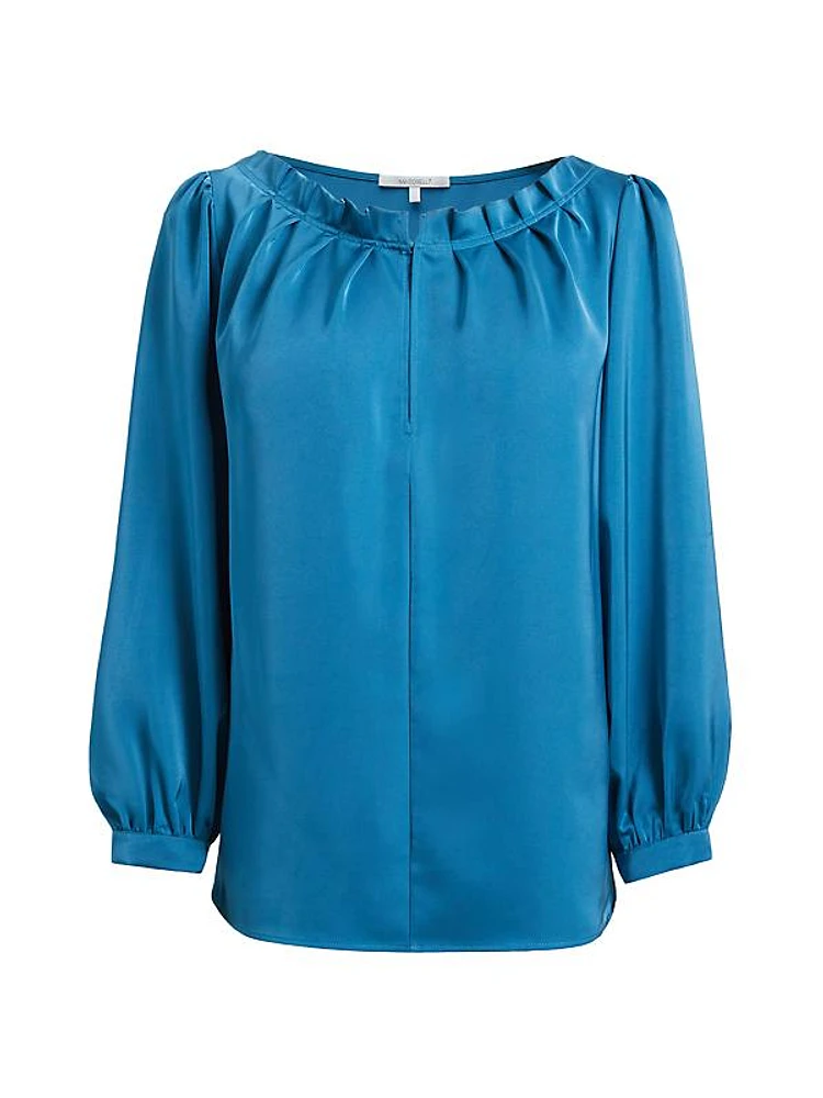 Bohme Boatneck Satin Blouse