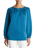 Bohme Boatneck Satin Blouse