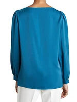 Bohme Boatneck Satin Blouse