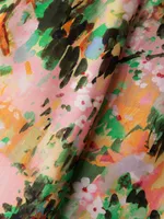 Silk Painterly Palazzo Pants