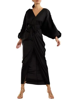 Satin Sash Caftan