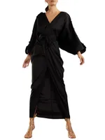 Satin Sash Caftan