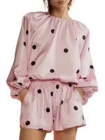 Alice Polka Dot Silk Blouse