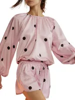 Alice Polka Dot Silk Blouse