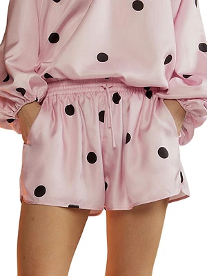 Alice Polka Dot Silk Shorts