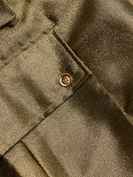 Metallic Twill Cargo Pants