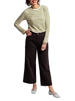 Sally Cropped Wide-Leg Jeans