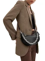 Mira Leather Chain Shoulder Bag
