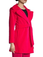 Sergeant Belted Stretch Velvet Jacket