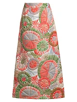 Hostess Starburst Quilted Maxi Skirt