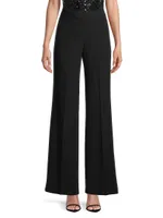 Julianne Tuxedo Straight-Leg Pants