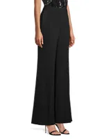 Julianne Tuxedo Straight-Leg Pants