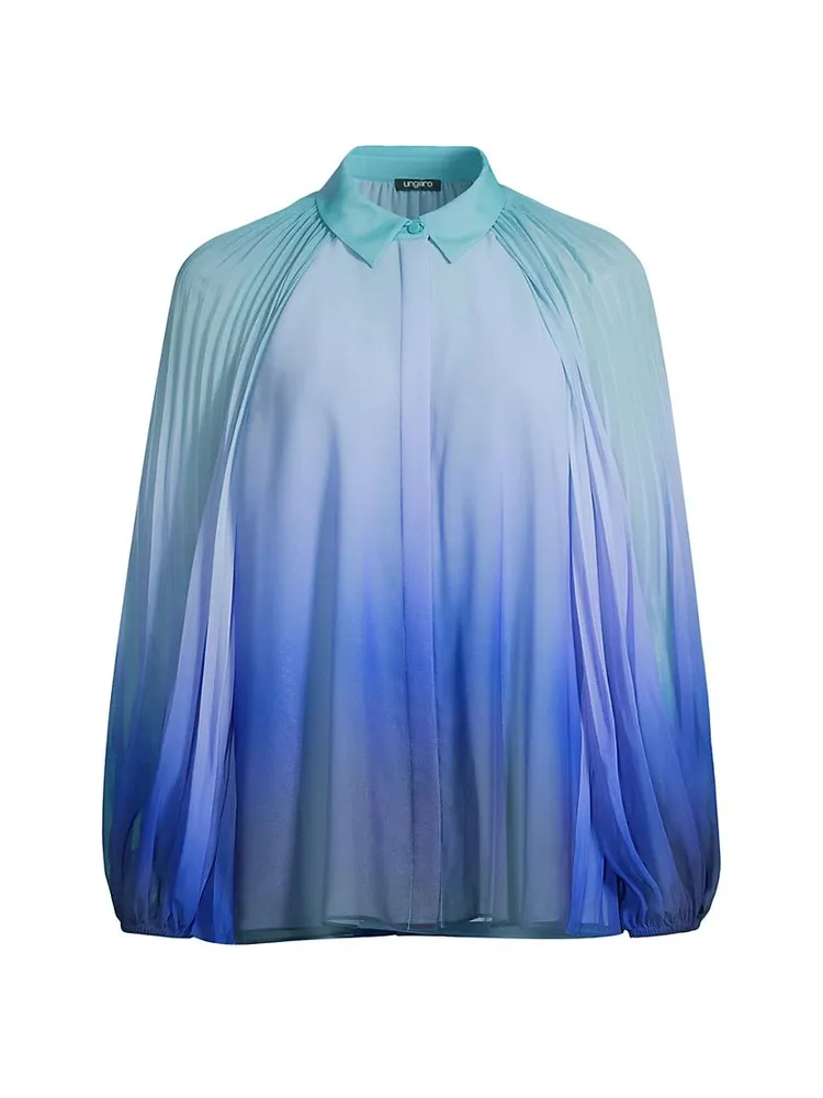 Julia Pleated Ombré Blouse