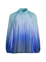 Julia Pleated Ombré Blouse