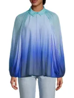 Julia Pleated Ombré Blouse