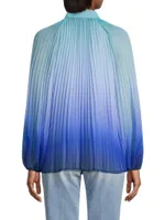 Julia Pleated Ombré Blouse