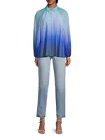 Julia Pleated Ombré Blouse