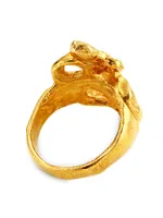 The Rising Power 24K-Gold-Plated Serpent Ring