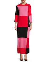 Fantasia Colorlocked Knit Maxi Dress