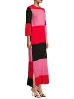 Fantasia Colorlocked Knit Maxi Dress