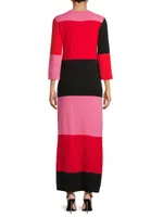 Fantasia Colorlocked Knit Maxi Dress