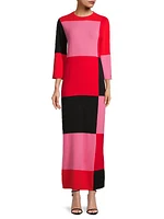 Fantasia Colorlocked Knit Maxi Dress