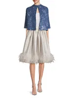 Elsie Cropped Sequined Jacket