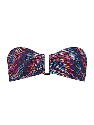 Illusion Geometric Bandeau Bikini Top