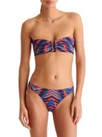 Illusion Geometric Bandeau Bikini Top