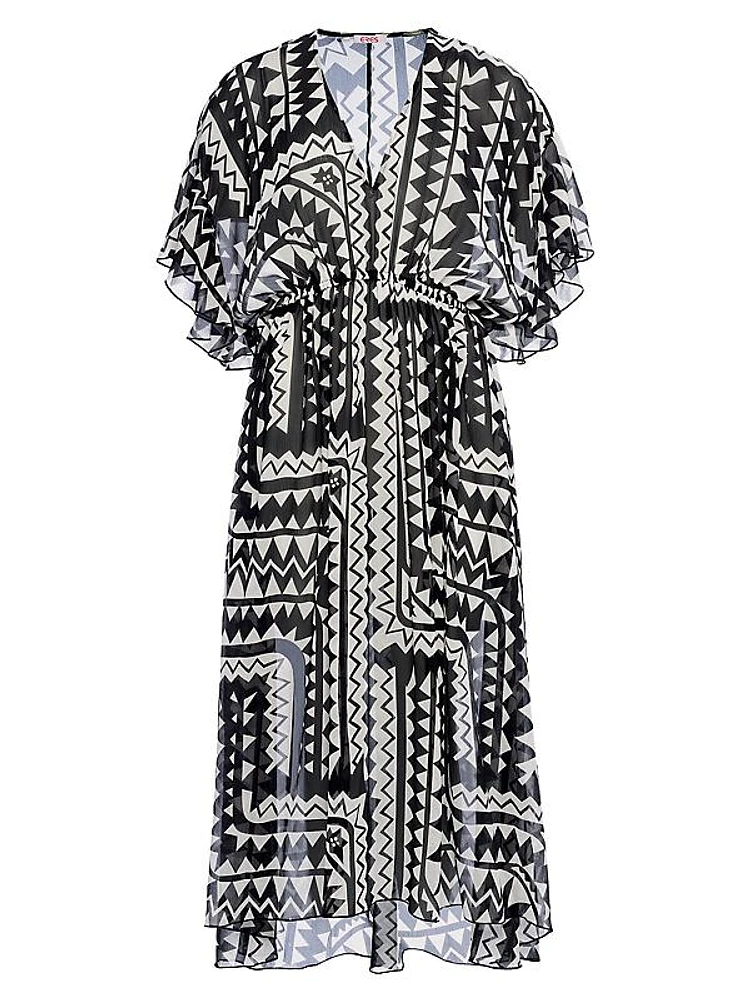 Rivage Geometric Cover-Up Dress