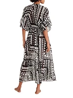 Rivage Geometric Cover-Up Dress