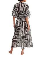Rivage Geometric Cover-Up Dress