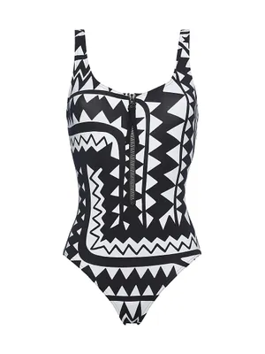 Tipi Geometric One-Piece Swimsuit