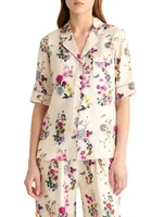 Anemone Floral Silk Shirt