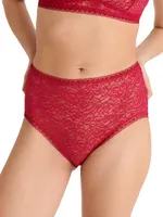 Parfum Lace High-Rise Briefs