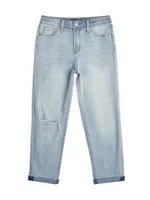 Girl's Josefina Slouchy Roll Cuff Jeans