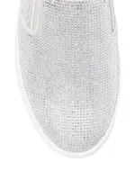 Keaton Crystal-Embellished Slip-On Sneakers