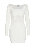 SIMKHAI x Wolford Lace-Panel Minidress