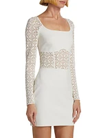 SIMKHAI x Wolford Lace-Panel Minidress