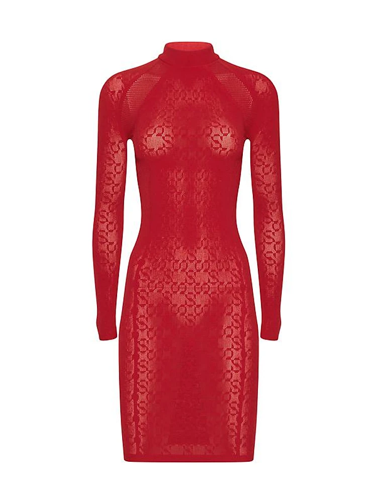 SIMKHAI x Wolford Body-Con Logo Minidress