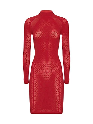 SIMKHAI x Wolford Body-Con Logo Minidress