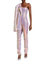 Sequin Fitted Jumpsuit