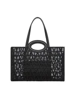 Le Troisieme Embroidered Shopping Bag