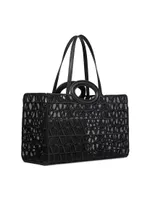 Le Troisieme Embroidered Shopping Bag