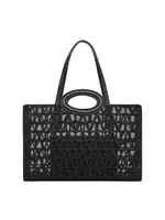 Le Troisieme Embroidered Shopping Bag